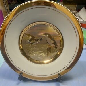 Chokin Art decorative plate vintage